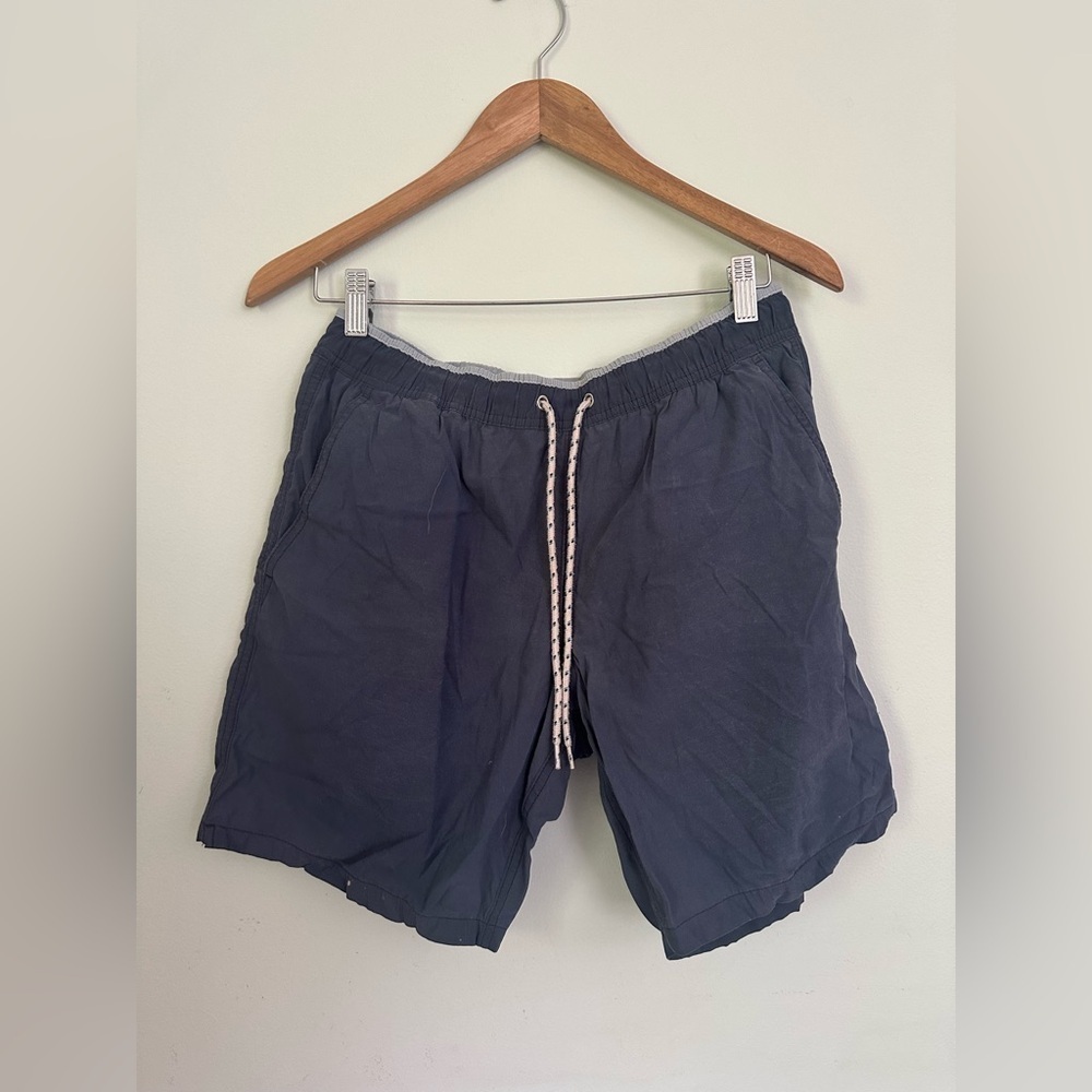Classic Jcrew navy swim trunks
